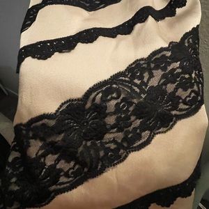 Silk and lace cocktail dress